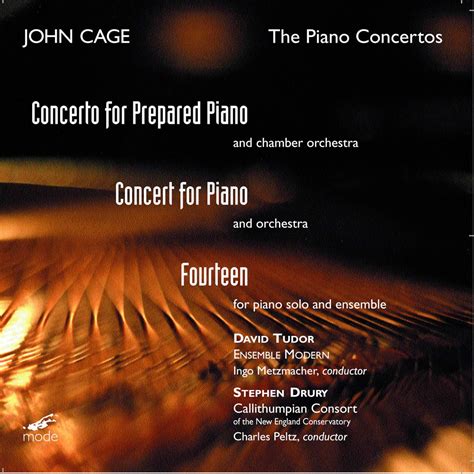 ‎Cage: The Piano Concertos by Stephen Drury, Callithumpian 